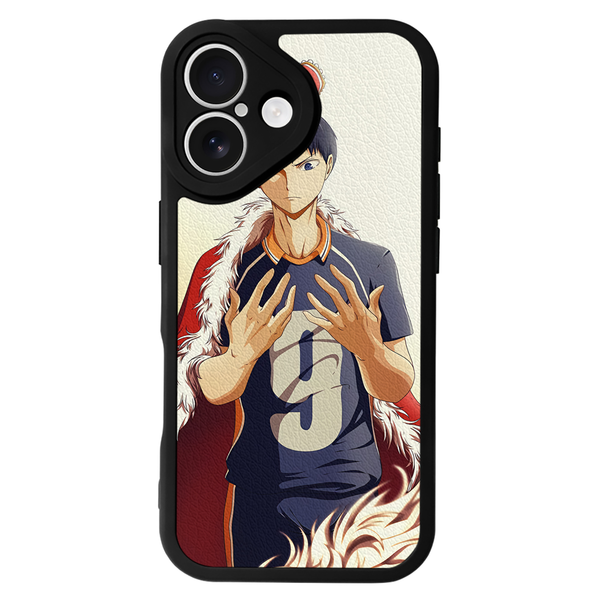 （画像用） ハイキュー!! Haikyu!! 【iPhone 16シリーズ対応】シリコンスマホケース（レザー調） 材質：シリコン